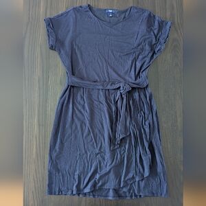 Chaps | Viscose Navy Short Sleeve Dress